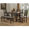 Alpine Furniture Emery Dining Table, Walnut - Lifestyle