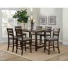 Alpine Furniture Emery Pub Height Dining Table, Walnut - Lifestyle