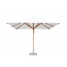 Levante 2.5 x 3.5m (8.5 x 11.5) Rectangle Bamboo Umbrella- White - Levante 2.5 x 3.5m (8.5 x 11.5) Rectangle Bamboo Umbrella- White