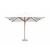 Levante 2.5 x 3.5m (8.5 x 11.5) Rectangle Bamboo Umbrella- White - Levante 2.5 x 3.5m (8.5 x 11.5) Rectangle Bamboo Umbrella- White