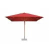 Levante 2.5 x 3.5m (8.5 x 11.5) Rectangle Bamboo Umbrella- Red - Levante 2.5 x 3.5m (8.5 x 11.5) Rectangle Bamboo Umbrella- Red