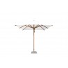 Levante 8.5 Square Bamboo Umbrella- White - Levante 8.5 Square Bamboo Umbrella- White