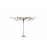 Levante 8.5 Square Bamboo Umbrella- White - Levante 8.5 Square Bamboo Umbrella- White