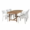Amazonia Noordam 7 Piece Teak Oval Patio Dining Set - Amazonia Noordam 7 Piece Teak Oval Patio Dining Set