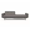Innovation Living Dublexo Sofa With Arms in Mixed Dance Grey - Half Folded - Innovation Living Dublexo Sofa With Arms in Mixed Dance Grey - Half Folded