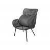 Cane-Line Vibe Highback Chair ,Cane-line Weave, Black/Graphite