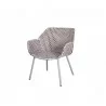 Cane-Line Vibe Lounge Chair Light grey/bordeaux/dusty rose Image  2 - Cane-Line Vibe Lounge Chair Light grey/bordeaux/dusty rose Image  2
