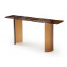 Rivelle Console in Bronze- side view 1