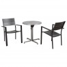 Atlantic Koningsdam 3 Piece Round Patio Dining Set  - white bg