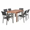International Home Miami Amazonia Koningsdam 7 Piece Rectangular Patio Dining Set - International Home Miami Amazonia Koningsdam 7 Piece Rectangular Patio Dining Set