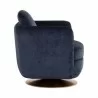 Sunpan Gilley Swivel Lounge Chair - Bergen Navy - Side Angle - Sunpan Gilley Swivel Lounge Chair - Bergen Navy - Side Angle