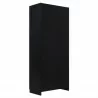 Manhattan Comfort Hopkins Modern Freestanding Storage Closet with 7 Shelves in Black Back - Manhattan Comfort Hopkins Modern Freestanding Storage Closet with 7 Shelves in Black Back