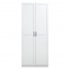 Manhattan Comfort Hopkins Modern Freestanding Storage Closet with 7 Shelves in White Front