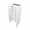 Manhattan Comfort Hopkins Modern Freestanding Storage Closet with 7 Shelves in White Top