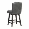 Sunpan Maiso Swivel Counterstool - Overcast Grey - Back Side Angle - Sunpan Maiso Swivel Counterstool - Overcast Grey - Back Side Angle