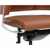 Sunpan Kremer Office Chair Tan - Seat Closeup Angle - Sunpan Kremer Office Chair Tan - Seat Closeup Angle