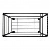 Oceanstar Portable 2-Tier Metal Rolling File Cart - (Black) - Top Angle