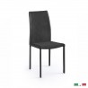 Bellini Italian Home Marta Dining Chair in Anthracite - Set of Two - Front Side Angle