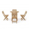 Anderson Teak Chester Alabama 5-Pieces Bistro Set 2