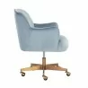 Sunpan Karina Office Chair Cornflower Blue Sky - Side Angle - Sunpan Karina Office Chair Cornflower Blue Sky - Side Angle
