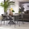 Sunpan Madeira Dining Table Ebony Brown in 54'' - Lifestyle - Sunpan Madeira Dining Table Ebony Brown in 54'' - Lifestyle