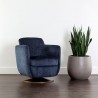 Sunpan Gilley Swivel Lounge Chair - Bergen Navy - Lifestyle