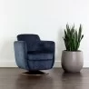 Sunpan Gilley Swivel Lounge Chair - Bergen Navy - Lifestyle - Sunpan Gilley Swivel Lounge Chair - Bergen Navy - Lifestyle