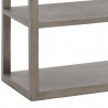 Sunpan Kenzie Bookcase in Grey - Base Angle