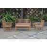  Anderson Teak Classic Bench with Classic Dining Armchair and Rect. Coffee Table and Side Table-3