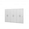 Manhattan Comfort Eiffel Storage Cabinet in White (Set of 3)