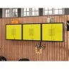 Manhattan Comfort Eiffel Floating Garage Cabinet in Matte Black and Yellow (Set of 3) - Manhattan Comfort Eiffel Floating Garage Cabinet in Matte Black and Yellow (Set of 3)