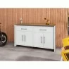 Manhattan Comfort Eiffel Garage Work Station Set of 3 in White - Manhattan Comfort Eiffel Garage Work Station Set of 3 in White
