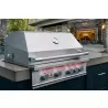 TrueFlame 25" 3 Burner Gas Grill - Angled Lifestyle View - TrueFlame 25" 3 Burner Gas Grill - Angled Lifestyle View