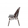 Paris Dining Side Chair - Black and White - Side