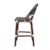 Paris Bar Side Chair - Black and White - Side
