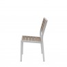 Napa Dining Side Chair - Silver & Gray Seat and Back - Side