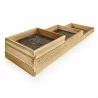 3-Step Tiered Garden Box - Front - 3-Step Tiered Garden Box - Front