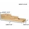 3-Step Tiered Garden Box - Dimension - 3-Step Tiered Garden Box - Dimension