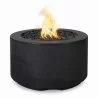 The Outdoor Plus Florence Concrete Fire Pit Black - The Outdoor Plus Florence Concrete Fire Pit Black
