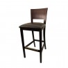 H&D Seating Solid Wood Barstool