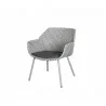 Cane-Line Vibe Lounge Chair Light grey/bordeaux/dusty rose Image  3 - Cane-Line Vibe Lounge Chair Light grey/bordeaux/dusty rose Image  3