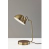 Adesso Brooks Adesso Charge Wireless Charging Desk Lamp Antique Brass  