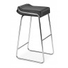 Zuo Modern Wedge Bar Stool in Black - Angled