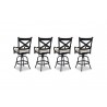 Monterey Barstool With Cushions - Black (set of 4)
