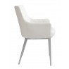 Chase Dining Armchair - White - Side