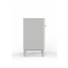 Alpine Furniture Stapleton 1 Drawer Nightstand in White - Side Angle