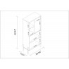Manhattan Comfort Bowery Bookcase with 5 Shelves
