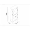 Manhattan Comfort Bowery Bookcase with 5 Shelves - Manhattan Comfort Bowery Bookcase with 5 Shelves