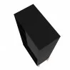 Manhattan Comfort Bowery Bookcase with 5 Shelves in Black and Oak Top - Manhattan Comfort Bowery Bookcase with 5 Shelves in Black and Oak Top