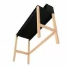 Manhattan Comfort Bowery Desk in Black and Oak Bottom - Manhattan Comfort Bowery Desk in Black and Oak Bottom